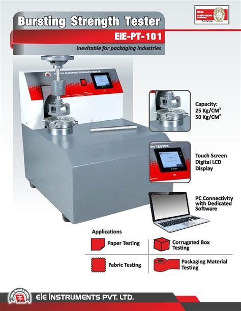 Burst Testing department store|burst strength testing software.